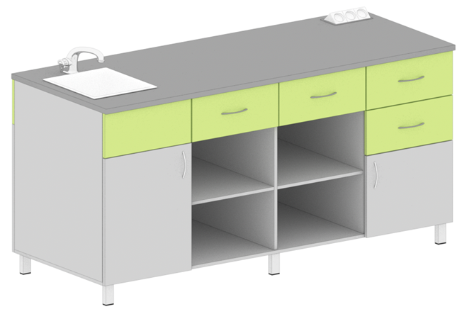 Стіл вчителя демонстраційний 1800х750х900 мм ТК-Ренессанс